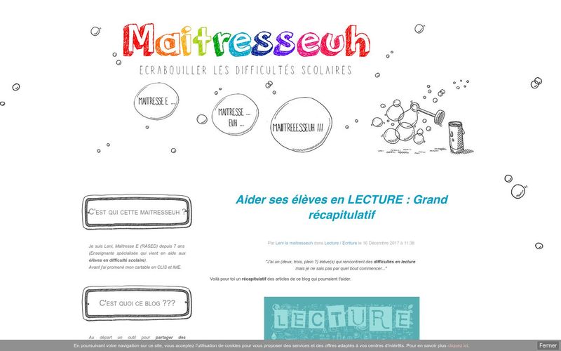 Aider ses élèves en LECTURE : Grand récapitulatif - Maîtresseuh